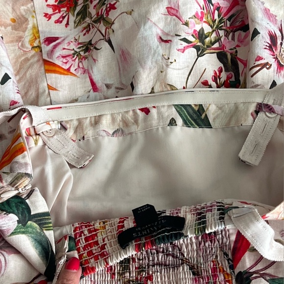 ALLSAINTS Char Leondra Dress Linen Floral Multicolor Sleeveless 4 - Picture 12 of 13